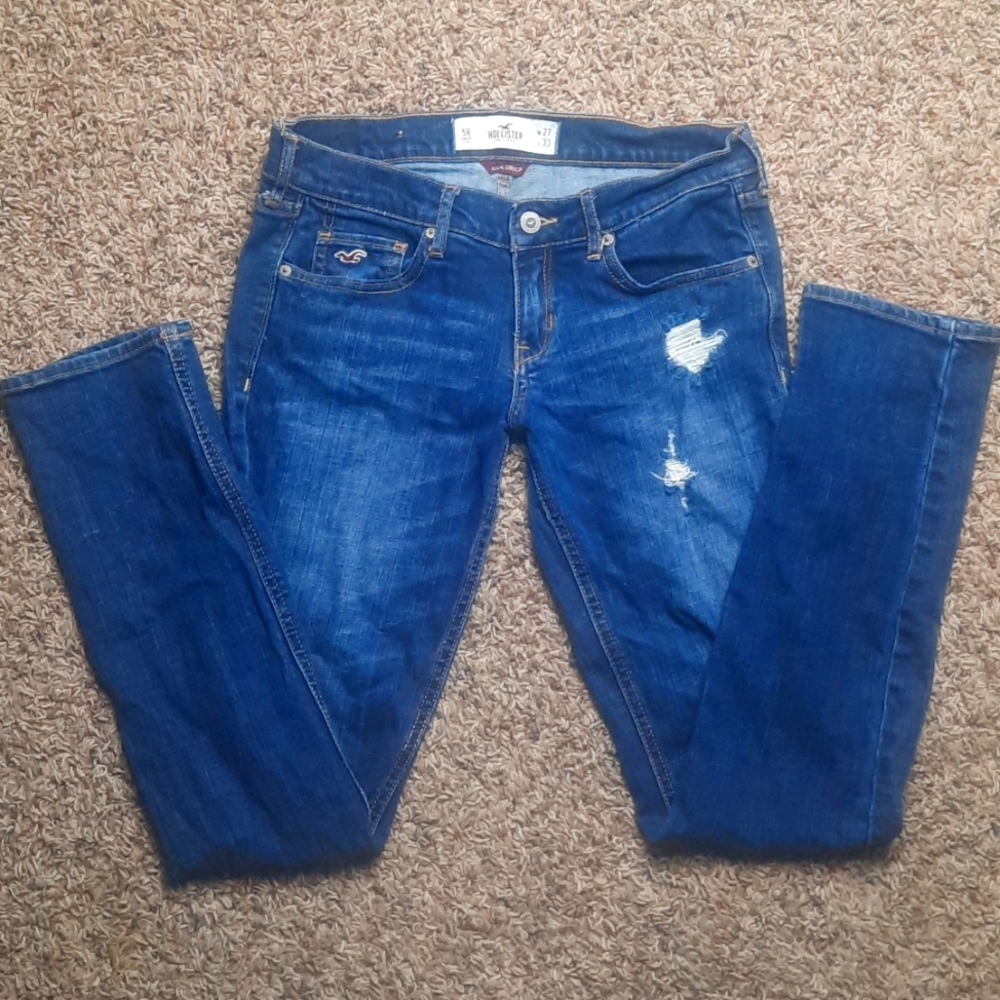 Hollister straight leg jeans low rise